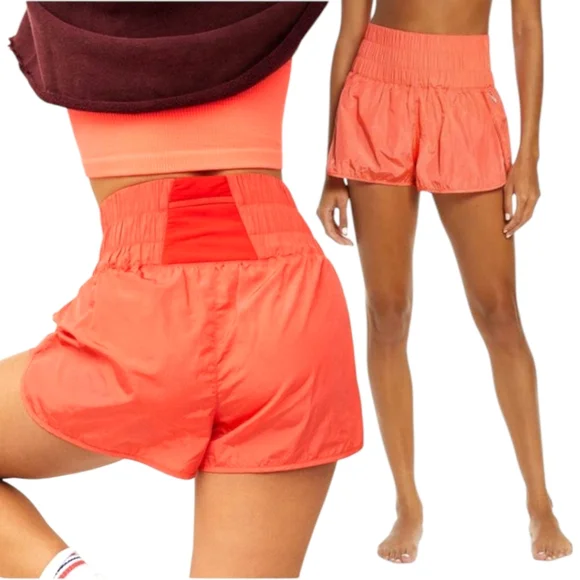 FP MOVEMENT "The Way Home" Running Shorts Papaya Large 10 Sport Athlete - Picture 10 of 10